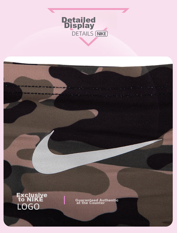 NIKE Early Spring Ski Neck Gaiter Face Mask Neck Warmer Cycling Thin Fleece Style N0003564907OS/AC3985-907 Camouflage 10