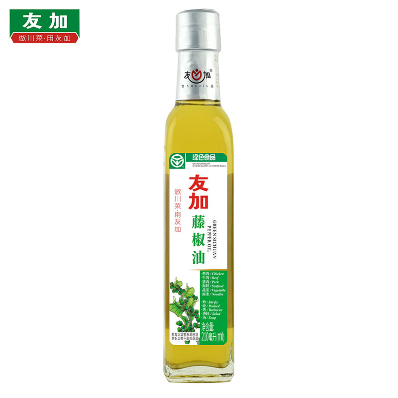 友加食品藤椒油210ml 青花椒油麻椒油调味油特香特麻火锅川菜冒菜厨房调料