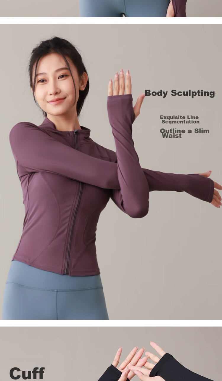 Fandimu Yoga Outfit for Women, Sports Fitness Pilates Slimming Body-Shaping Running Cycling Hiking Badminton Outfit 5