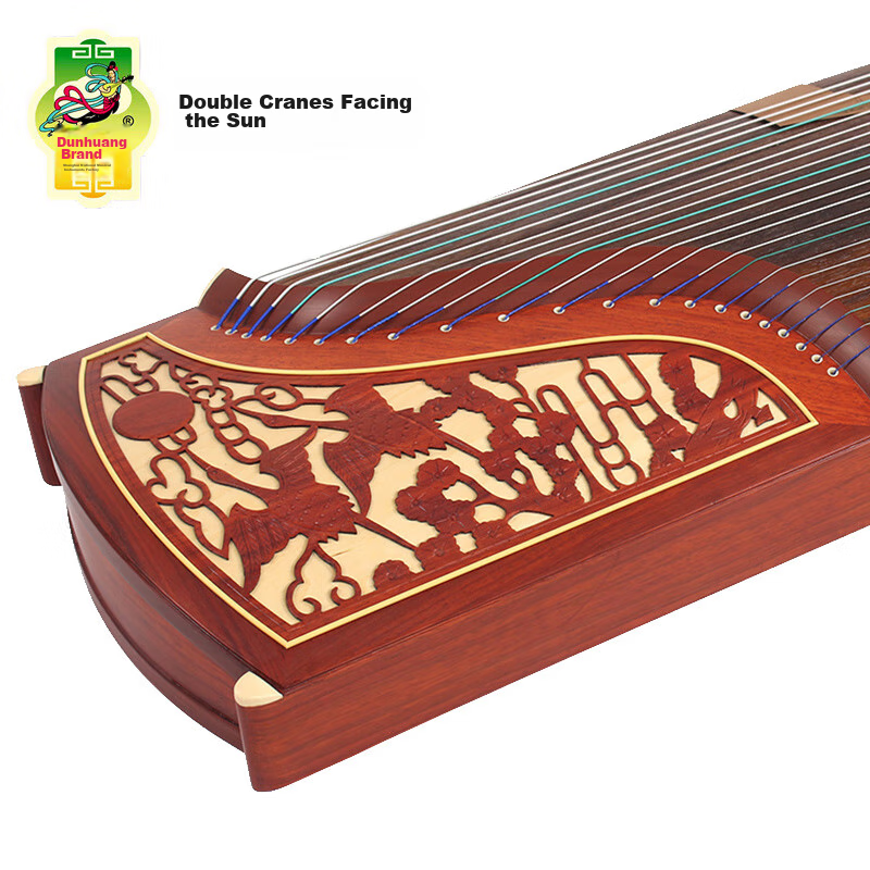 Dunhuangpai Grade Examination Performance Beginner-Level Guzheng Traditional Musical Instrument Factory, Sandalwood Guzheng, Shuanghe Chaoyang 696D