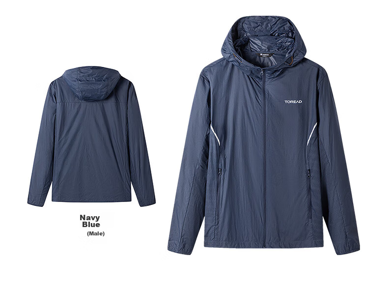 TOREAD Sun Protection Jacket for Men, Outdoor Water-Repellent UV-Resistant Skin Coat, Lightweight Breathable Sun Protection Clothing TAZZCM81305 18