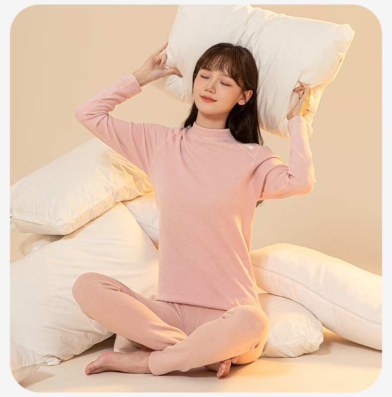 YING BO LUN Winter Girls Thermal Warm Underwear Set for Older Children, Beige, Size 170, Model 81234 11