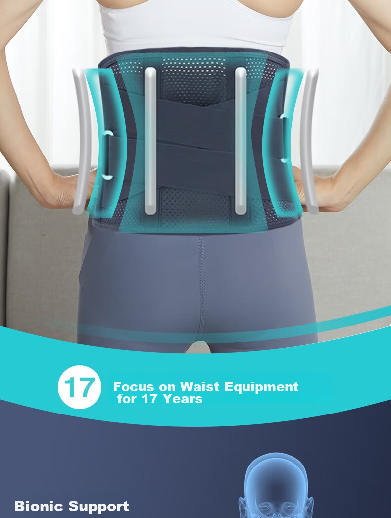AIRPOP Back Support Belt for Herniated Disc, Lumbar Muscle Strain, And Lumbar Disc Protrusion - Summer Medical Lumbar Brace for Prolonged Sitting 6