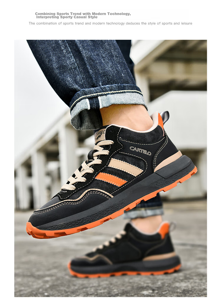 CARTELO Men's New Casual Sports Sneakers, Summer And Autumn Retro Versatile Outdoor Hiking Travel Commuting Dad Shoes 18