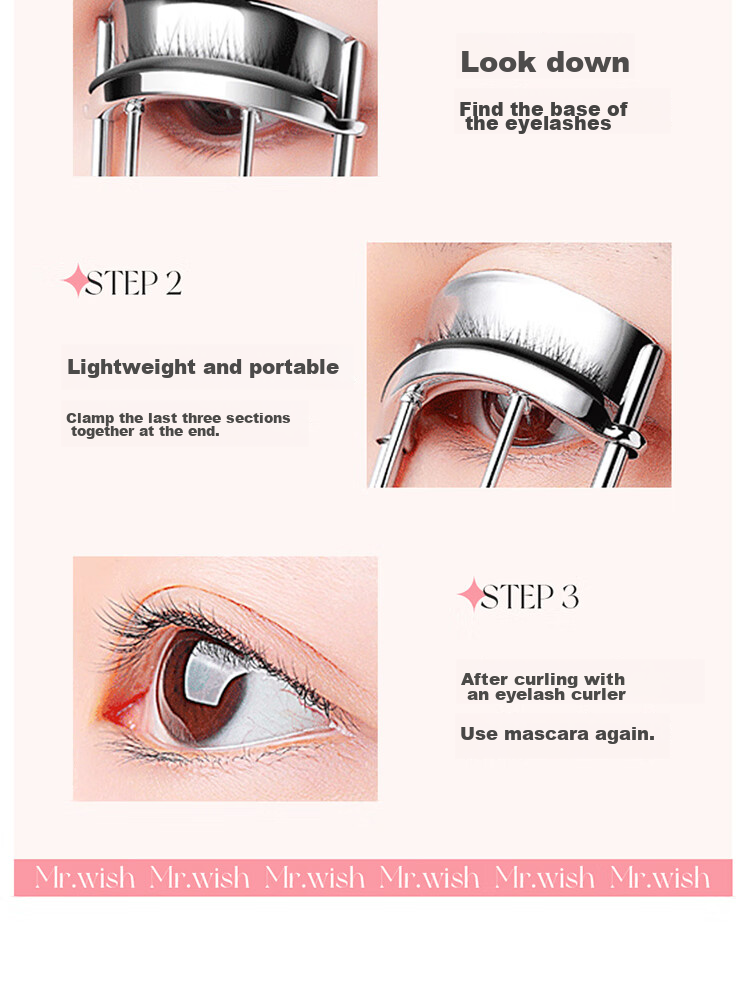 Xinyuanxiansheng Eyelash Curler, Long-Lasting Wide-Angle Curler for Beginners, Doesn't Pinch Eyelids 8