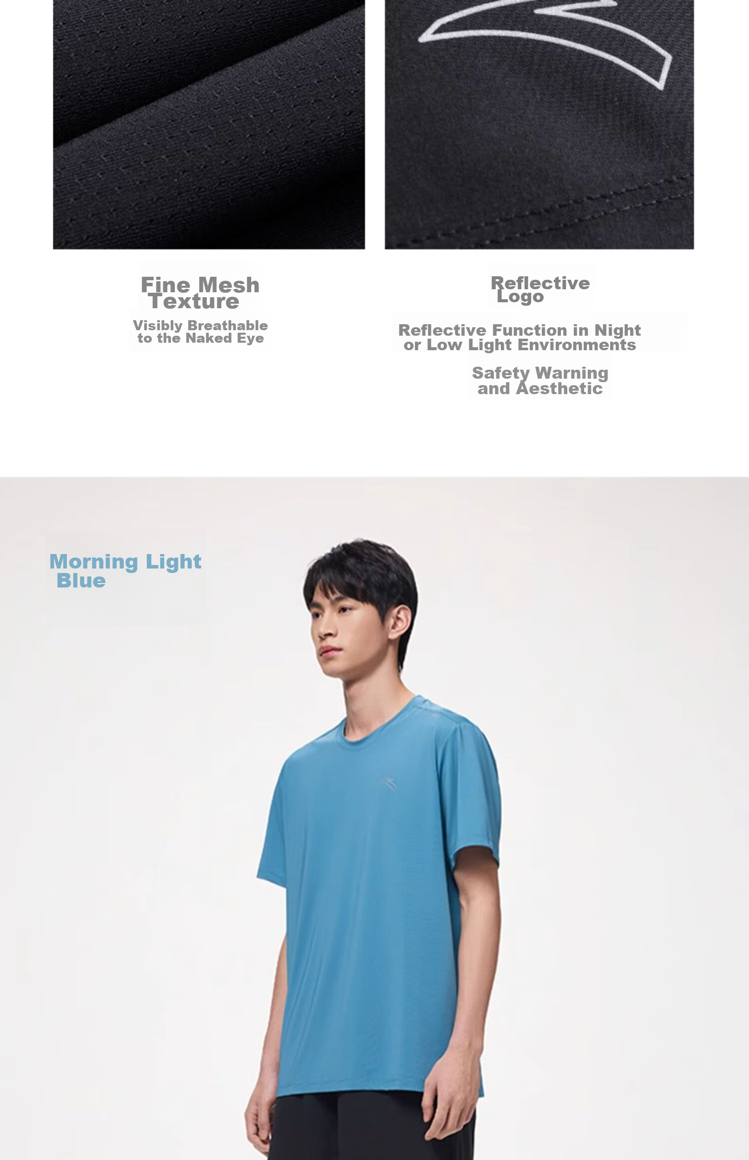 ANTA Fixed Tone Badminton Set | Quick-Dry Two-Piece Men's Summer Moisture-Wicking Breathable Sports Casual T-Shirt and Shorts 16