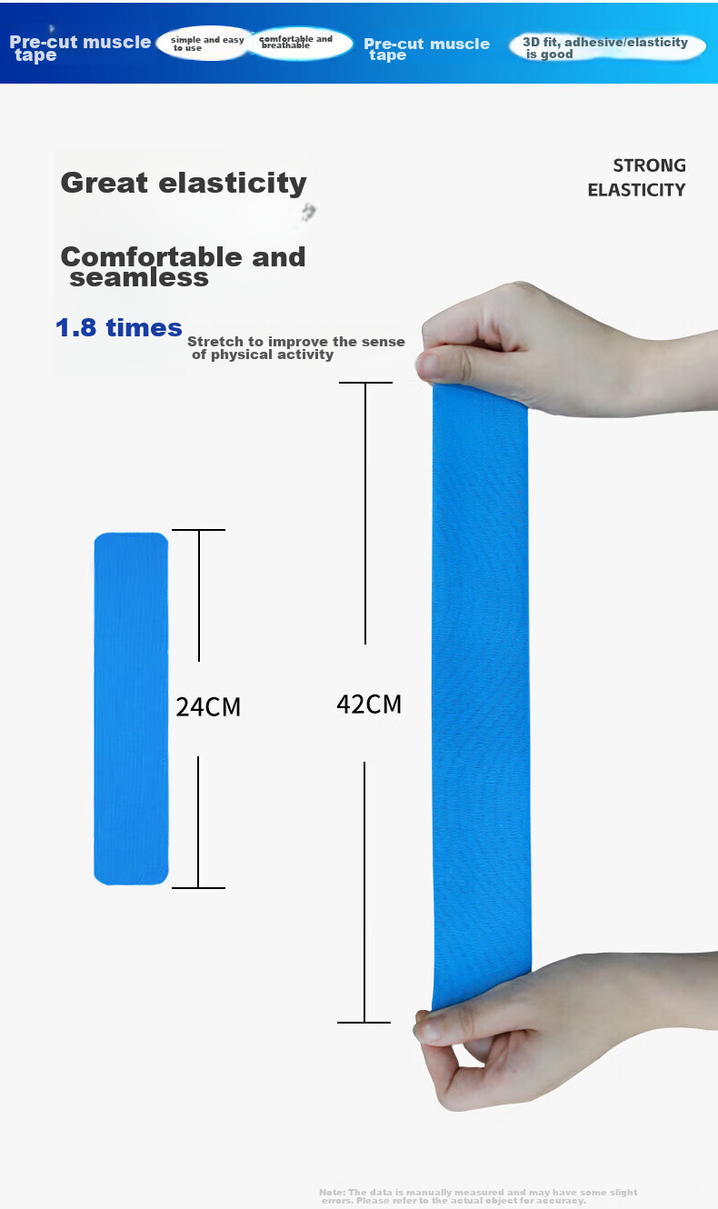 LP Muscle Tape for Ankle Pre-Cut, Professional Sports Kinesiology Tape, Ankle Sprain Prevention, Self-Adhesive Kinesiology Tape for Muscle Support 6