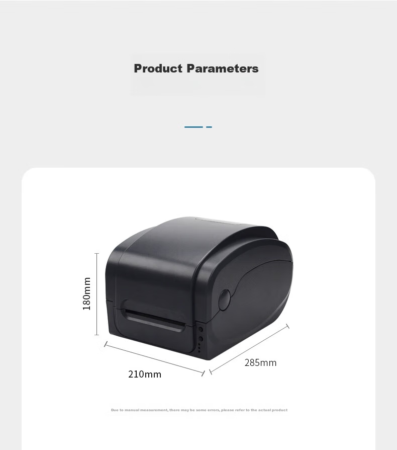 Gprinter GP-1124T Thermal Transfer Label Printer Computer USB/serial/parallel Version Jewelry Water Marking Warehouse Logistics Carbon Ribbon Printer 18