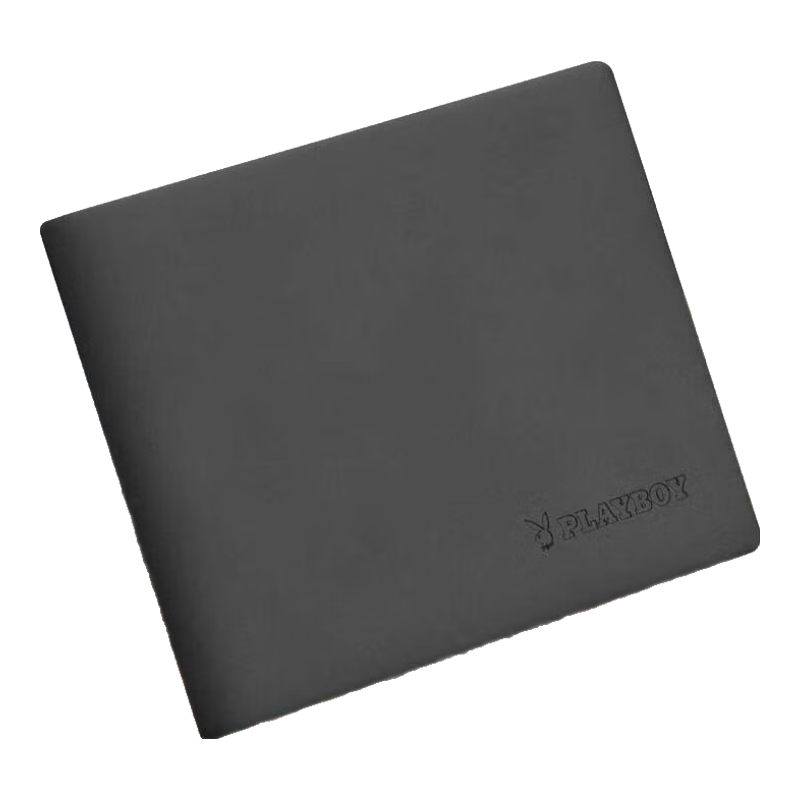 PLAYBOY Wallet, Men's Short Purse, Integrated Card Holder And ID Holder, Middle-Aged Leather Wallet, Birthday Gift for Husband, Father, Or Boyfriend