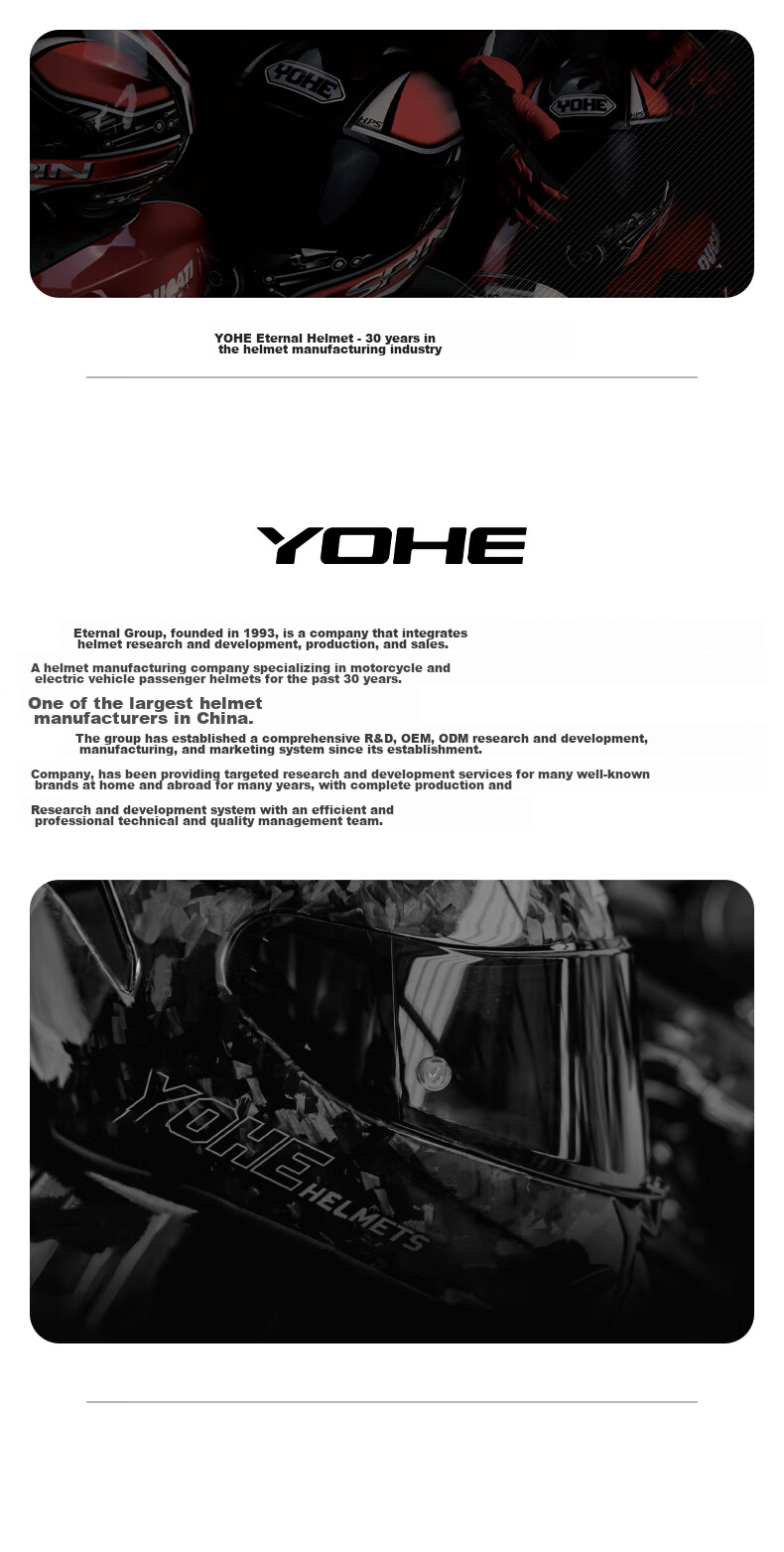 YOHE Motorcycle Helmet, New National Standard 3C Certified, Spring Vintage Full-Face Helmet, Electric Vehicle Safety Helmet for Men And Women, Full-Face, 970 Black Large LOGO, XXL 1