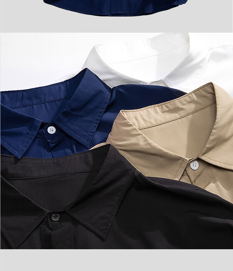 Dingfengbaoluo Men's Long-Sleeve Shirt, Spring And Summer Solid Color Casual Shirt, Trendy Loose Top, 7304 Black L 7