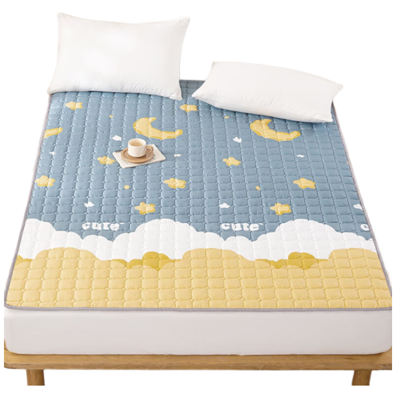 Nanjiren Mattress, Antibacterial Bed Pad, 1.5x2 Meters, All-Season Breathable Soft Pad, Foldable Mattress Topper