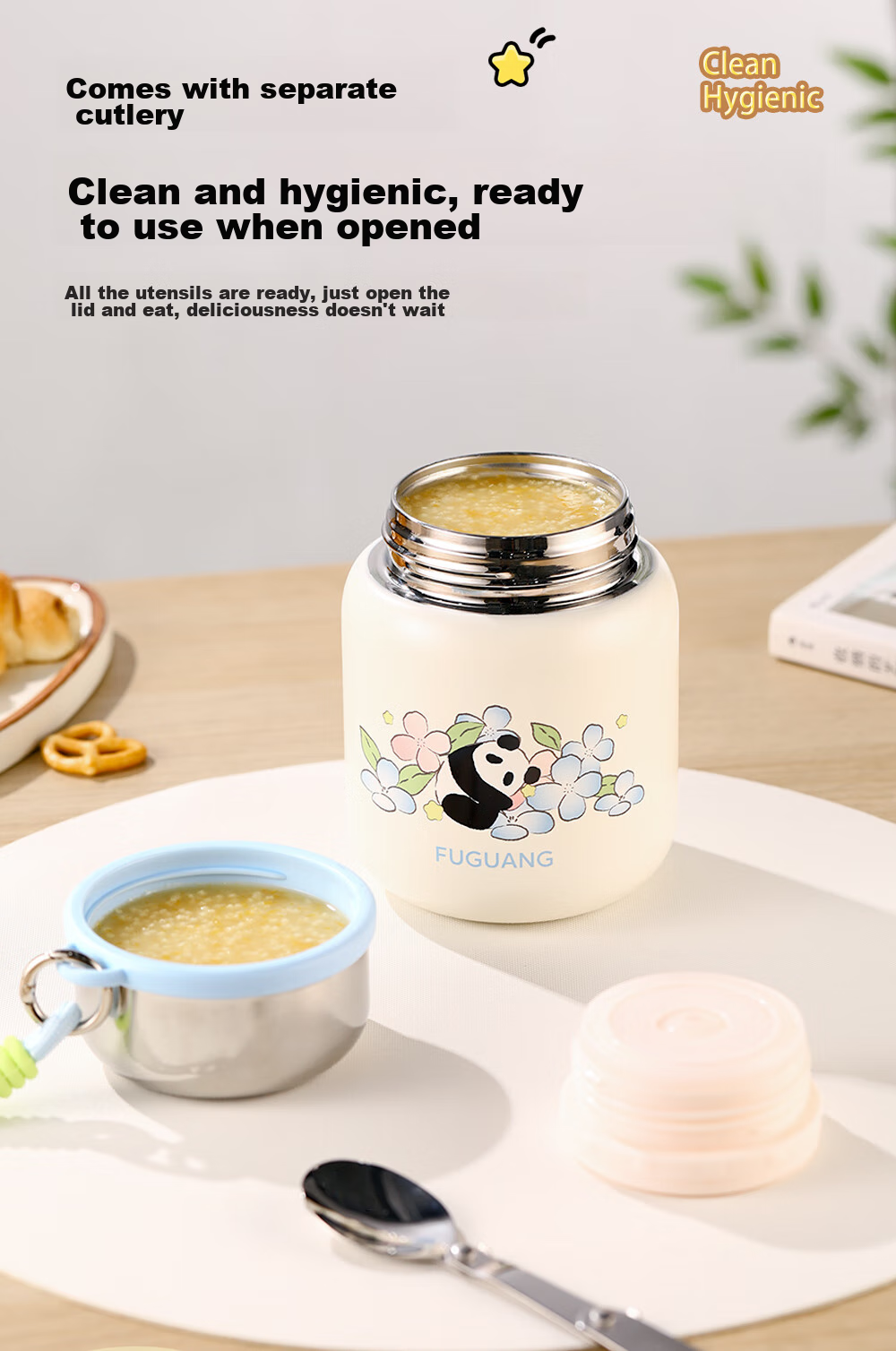 FGA Fuguang Insulated Food Jar, 316L Stainless Steel, Large Capacity, Thermal Soup Pot, Lunch Box for Office Workers And Students 6