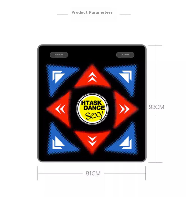 HongTai Home Dance Machine, Wireless Dance Mat with Projector for Computer And TV, Smart AI Motion Capture 25