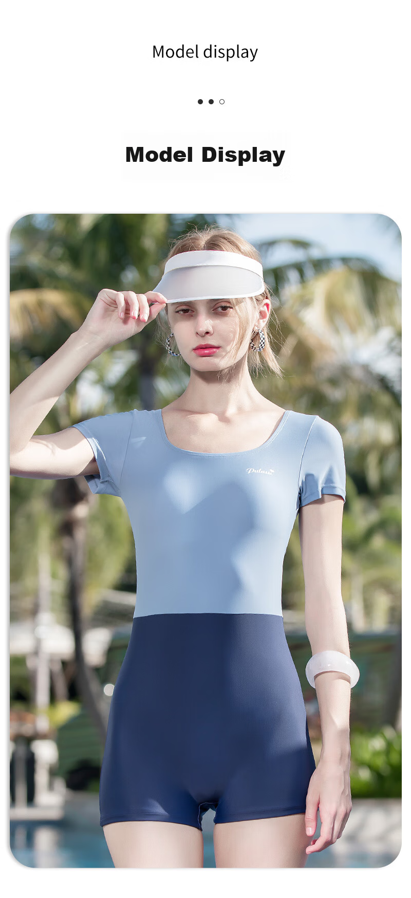 PULASSI Women's Swimsuit, One-Piece Boyshort Style, High-End Feel, 2026 New Popular Comfortable Elastic-Fit Design, Sold by JD L 11