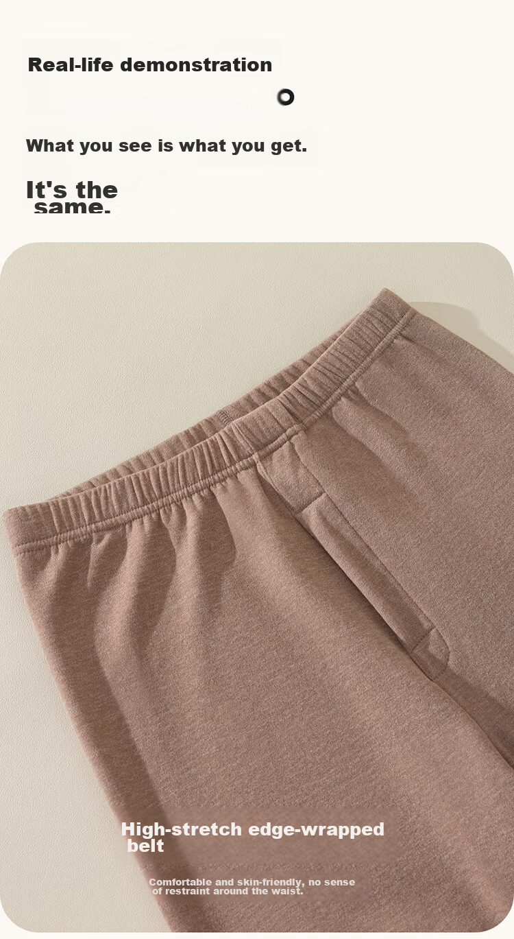 LangSha Thermal Underwear, Warm Fleece-Lined Men's Inner Wear, Tight-Fitting Winter And Autumn Pants, High-Waist Line Pants, Cashmere Base Layer Pants 22