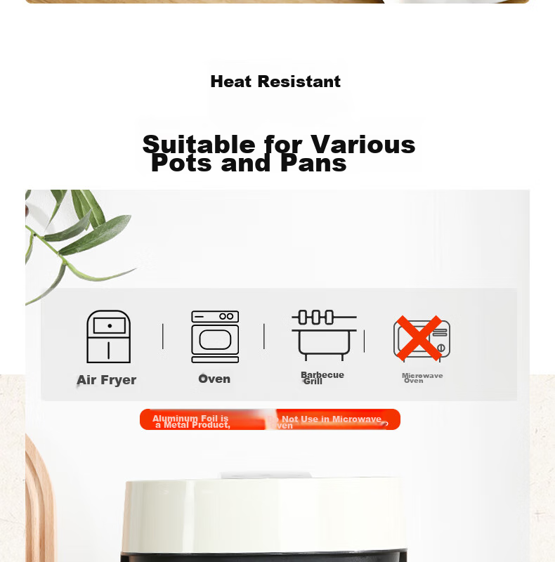 Kaulus Aluminum Foil for Air Fryer, 40 Meters Wide * 30 Cm Thick, Oven Baking And Barbecue Specialized, Oil-Proof, Thickened Aluminum Foil 15