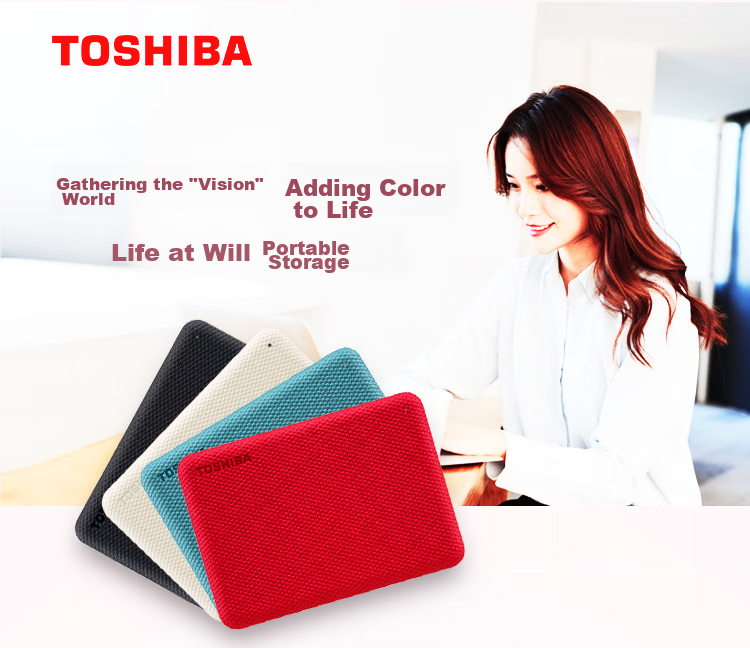 TOSHIBA 2TB External Hard Drive Mechanical V10 Series USB 3.2 Gen 1 2.5-Inch Ink Black Compatible with Mac High-Speed Transfer Password Protection Easy Backup 2