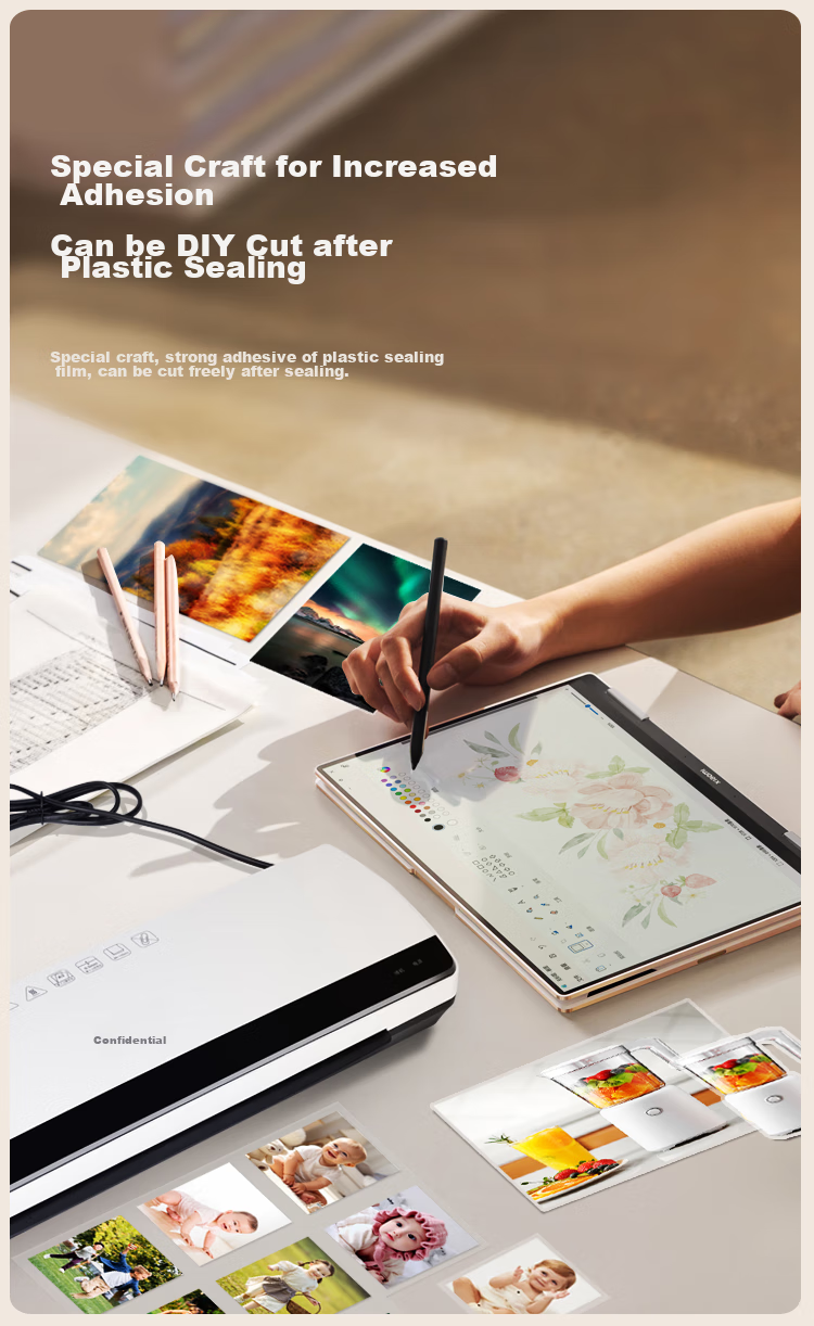 Kemi (Comet) Laminating Pouches, Photo Laminating Film, High-Quality Specialized Card Protection Film/laminating Film, 220*310mm A4 Size, 100 Sheets, 80 Microns Thickness 6