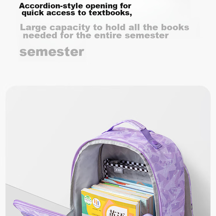 UEK Elementary School Backpack for Boys And Girls, Lightweight Spine-Protecting And Load-Reducing Children's Backpack with Large Capacity, Small Dinosaur Desig 13