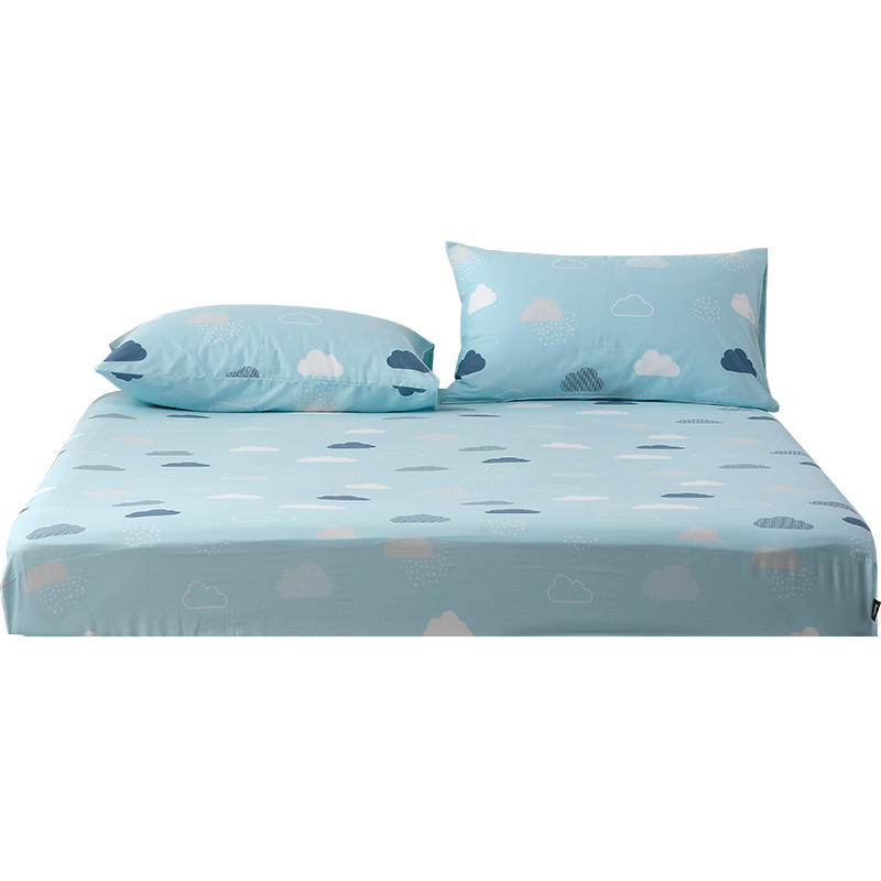 Dohia Pure Cotton Fitted Sheet, Bedspread, Mattress Protector, Single Piece, for 1.5m Bed, 200*150cm
