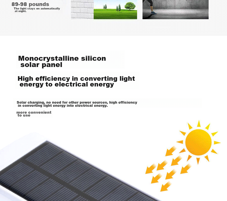 Ansairui Solar Outdoor Simulated Surveillance Camera with Human Body Detection, Garden Lighting Street Lamp, Remote Control Model 1J00001 4