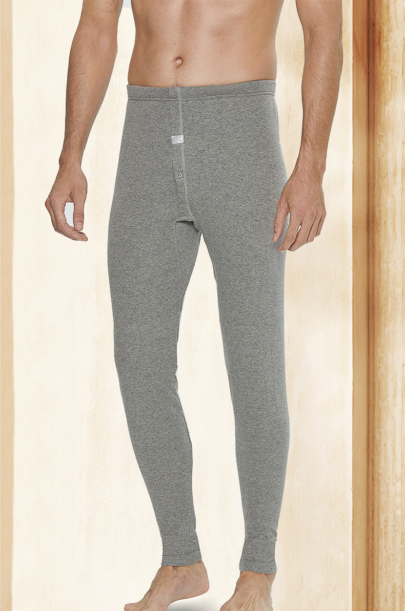 SEPTWOLVES Upgraded Double Warmth Men's Thermal Pants Autumn Winter Fleece Lined Thickened Thermal Underwear Cold Resistant Cotton Pants 2