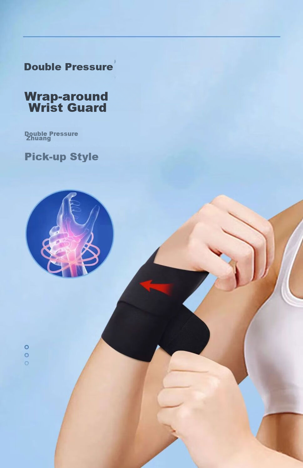 NAILEKESI N TFCC Tendonitis Wrist Brace for Sprains, Wrist Strain, Fixed Compression Support for Badminton, Gaming, E-Sports Medical Protective Gear 5
