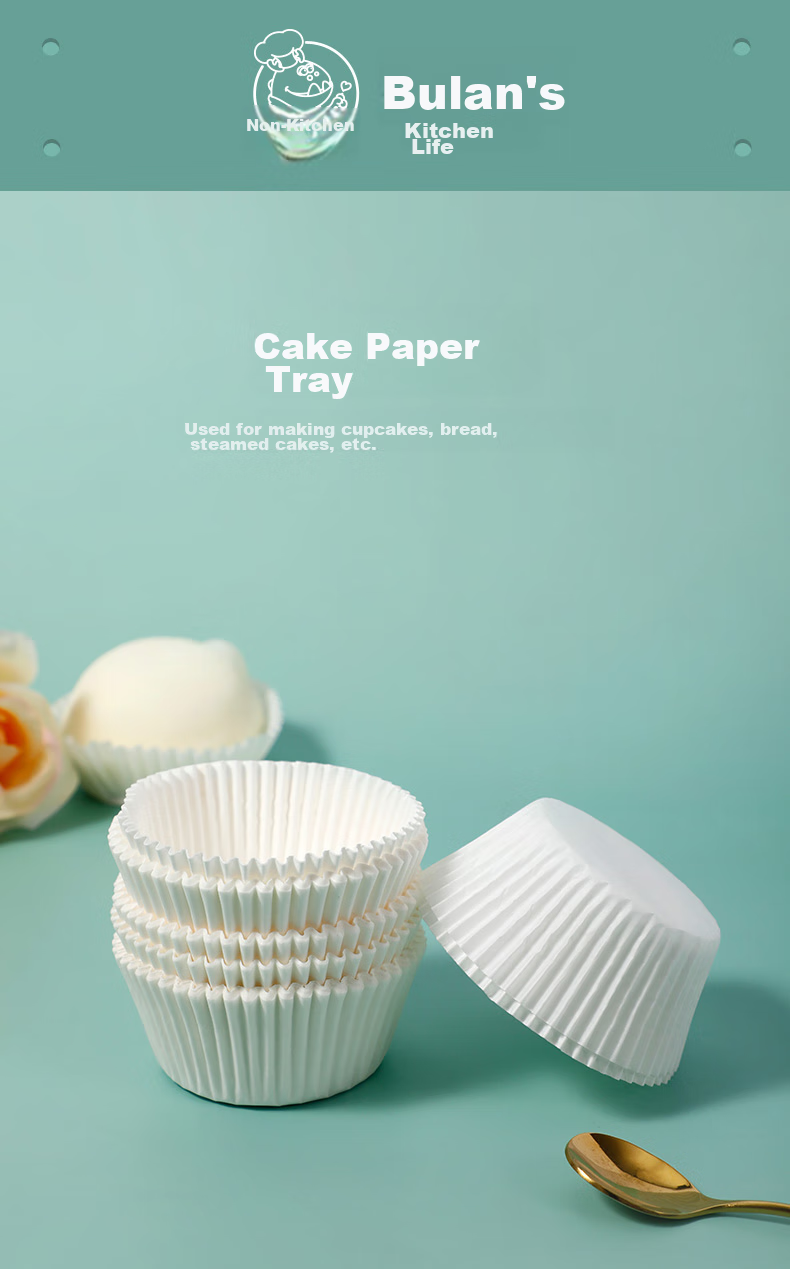 Yekee High-Temperature Resistant Baking Paper Cup Liners, Snow Melon Girl Paper Trays, 5cm Cake Paper Trays, 100 Pieces, Y-3975 1