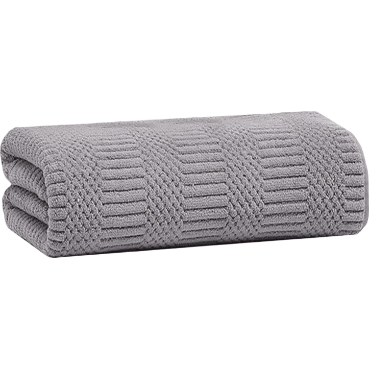 Grace Bath Towel, 7A Antibacterial, Skin-Friendly, Soft, Absorbent, Quick-Drying, Class A, Low Shedding, for Men And Women, Large Bath Towel for Showering, Gray Color