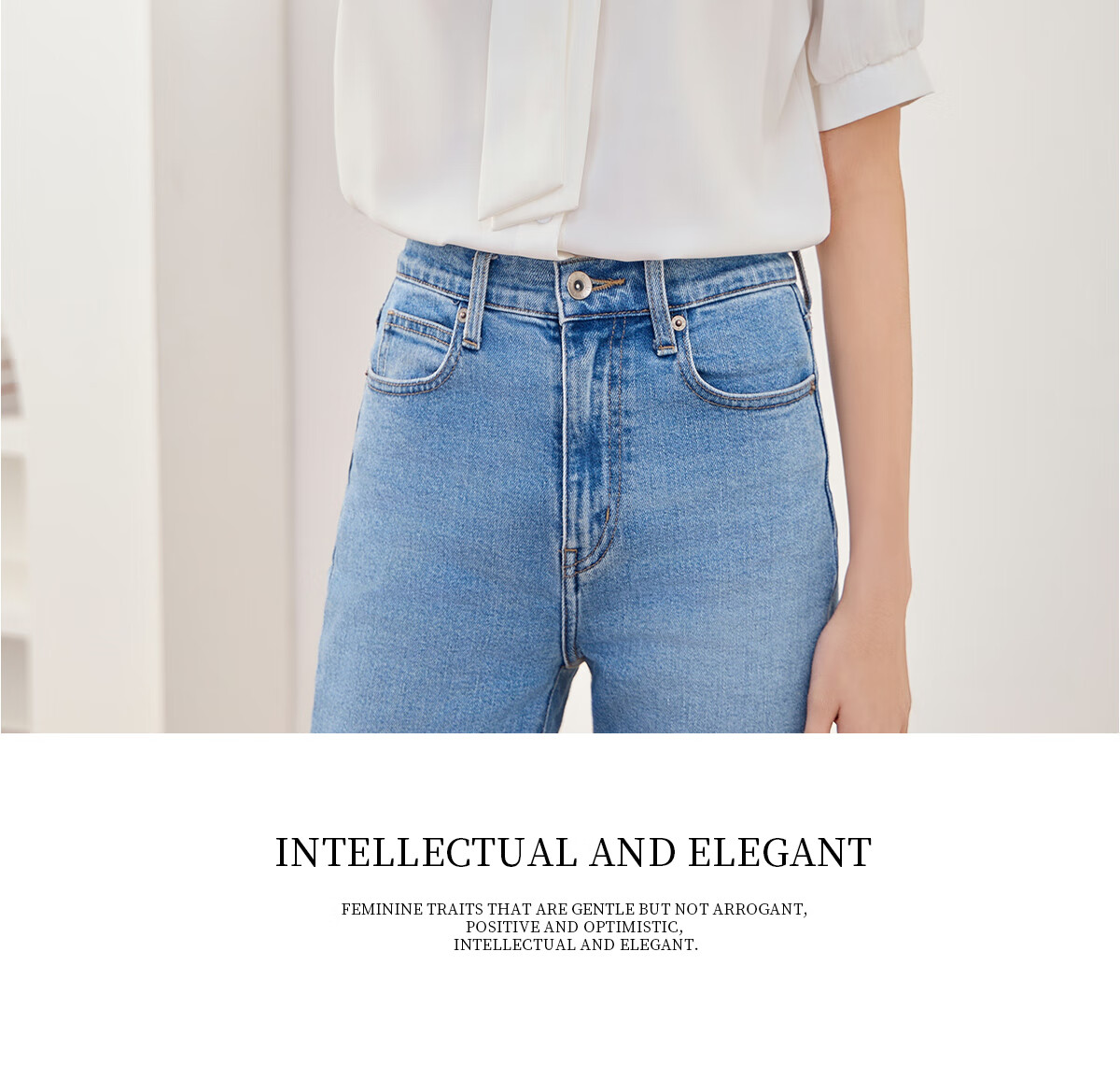 Chushen Long-Sleeve Shirt for Women, Elegant Lapel Design with Bow Tie, Casual White Blouse S13KC2990 Size M 17