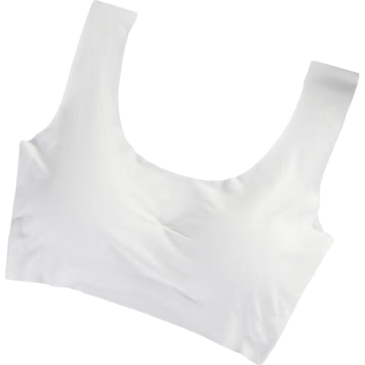 Etravel Disposable Bra Set of 3, Push-Up Seamless Ice Silk Bra for Travel And Military Training, Size L