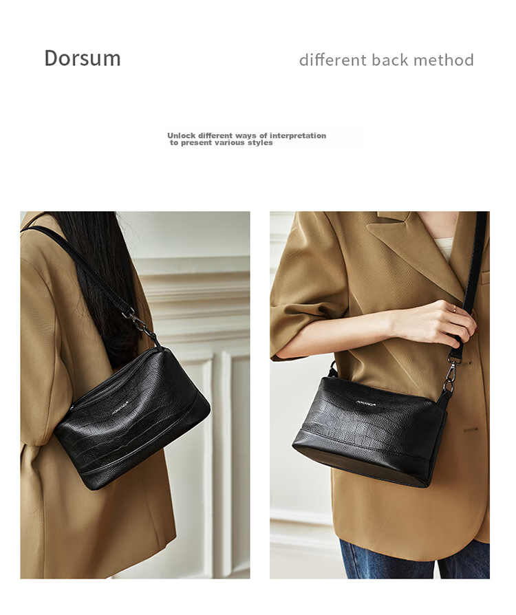 Aokang Women's Handbag, 2026 New Trendy Cowhide Small Square Bag, Light Luxury Crossbody Shoulder Bag, Birthday Mother's Day Gift for Mom Or Wife 7