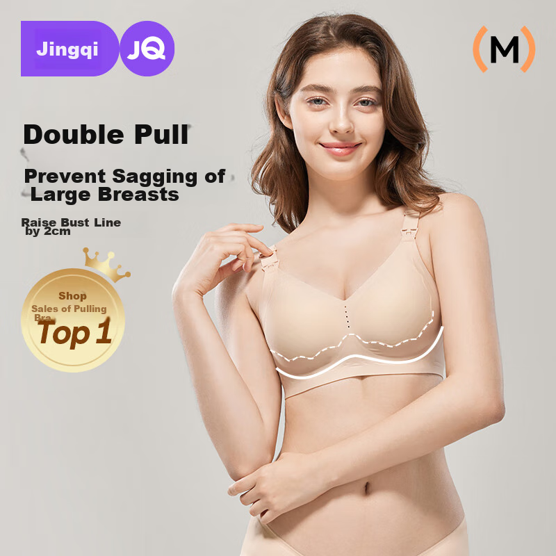 JOYNCLEON Nursing Bra for Pregnant Women, Breathable Maternity Bra for Postpartum Breastfeeding, Push-Up And Anti-Sagging jwx122660