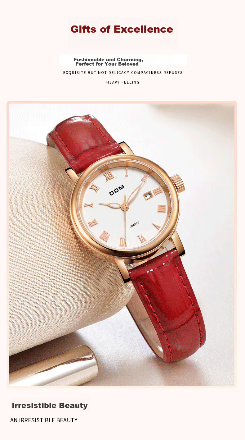 DOM2026 New Brand Watch for Women, Top Ten Famous Watches, Mechanical And Quartz Style, Suitable As Birthday Gift for Female High School Students And Wome 4