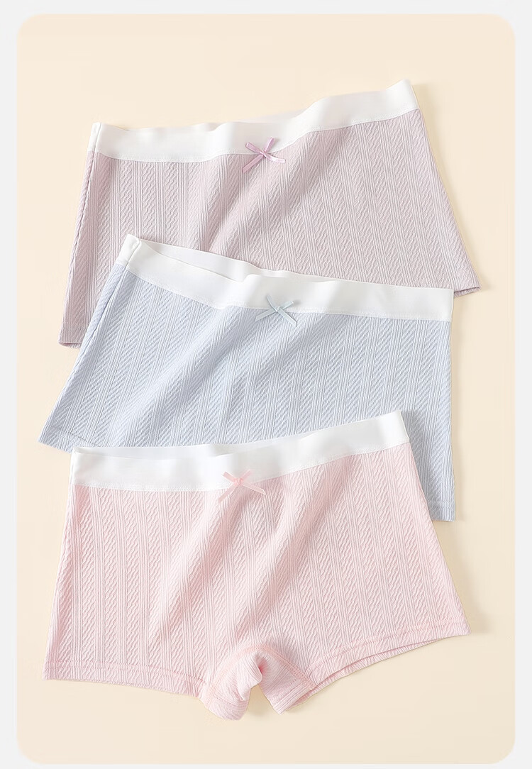 YUZHAOLIN Girls' Cotton Boxer Briefs, 100% Cotton Crotch, Antibacterial, Comfortable Shorts for Girls, Baby Underwear, No Wedgie 2