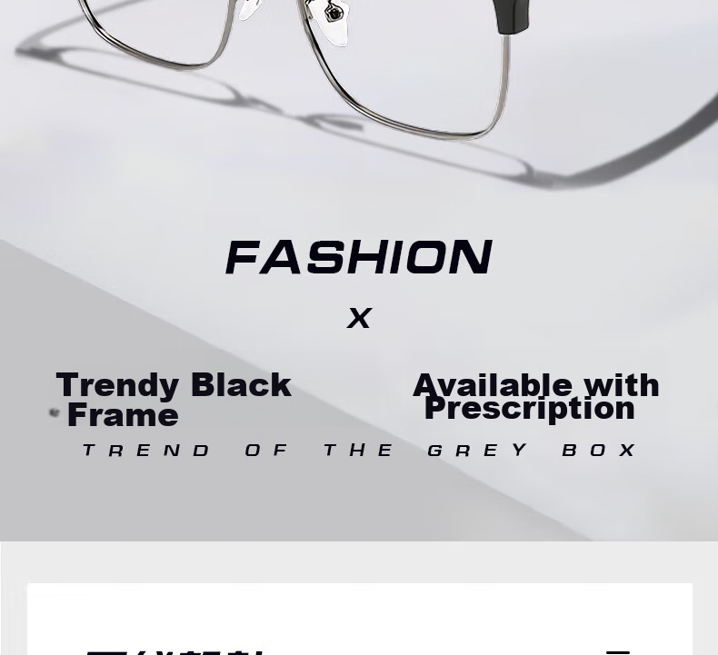 FESETE Blue Light Blocking Glasses, Father's Day Gift, Semi-Rimless Glasses, Professional Prescription Glasses for Myopia, Back-To Eyewear 5
