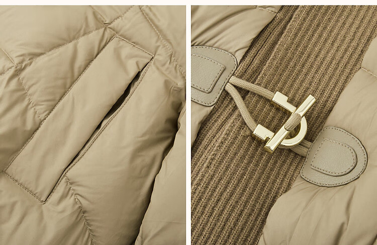Dme [Mikero Warm Oxygen Bar] Winter Lightweight High-Heat Retention 90% Duck Down Ribbed Lapel Short Women's down Jacket 7