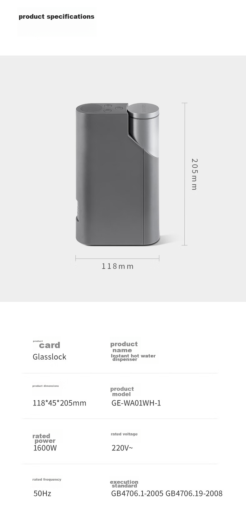 GLASSLOCK Portable Folding Kettle Mini Water Boiler Fast Heating Direct Drinking Machine Electric Hot Water Kettle for Travel, Business Trips, Home Use, Desktop Constant Temperature Hot Water Kettle Mineral Water Heater 15