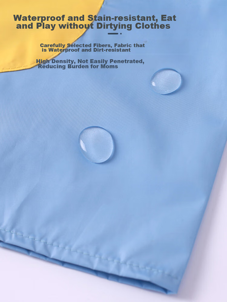 9I9 Baby Smock, Anti-Dirt Painting Clothes, Children's Apron, Eating Clothes, Long-Sleeve Reverse Wear Clothes, Kindergarten Splash-Proof Clothes A232 4