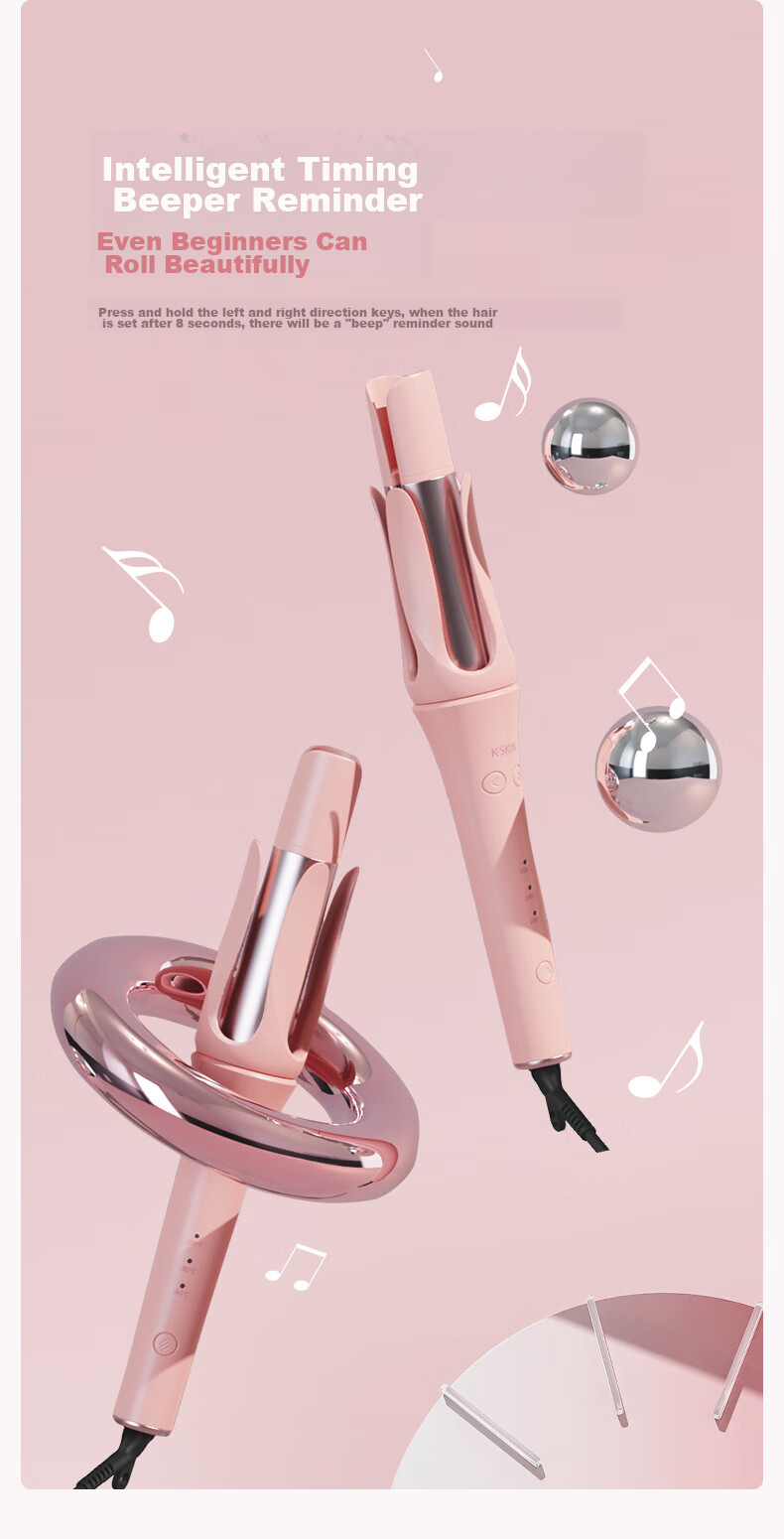 Jindao Fully Automatic Curling Iron, Gentle on Hair, Big Wavy Curl, Lazy Atmosphere, No-Stress Electric Curling Tool, Non-Sticky Hair Styling, 32mm Negative Ion K3 Portable, National Day Holiday Gift 13