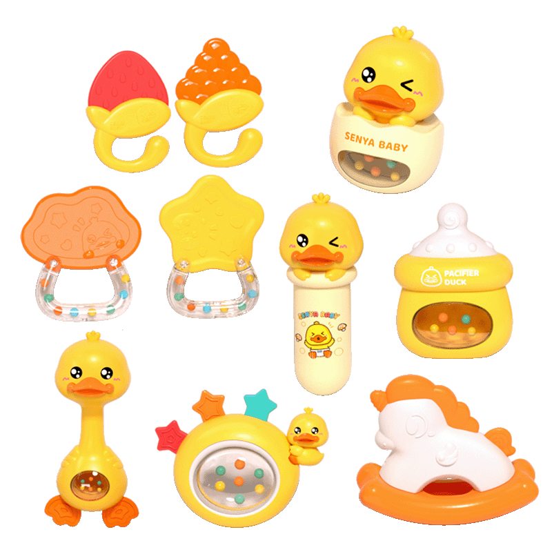 Anby Families Infant Toys Newborn Gift Box Welcome Gift for 0-6 Months And 1-Year Teething Toys Baby Boys And Girls Birthday Gift