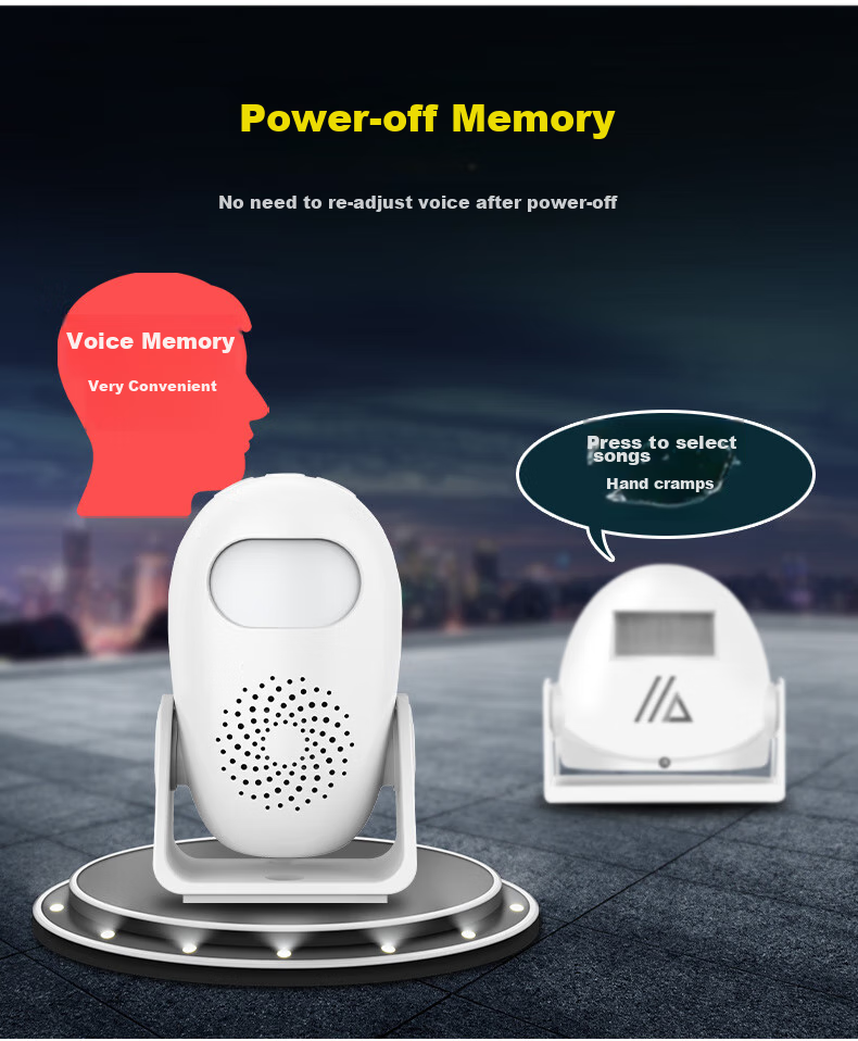 LFang Doorbell Sensor, Split-Type Shop Entrance Welcome Sensor, Two-In with Remote Control 8