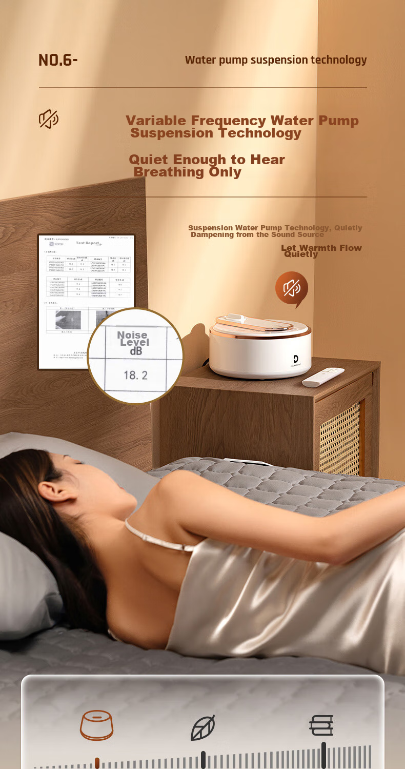 Huanding [Water Heating Power-Off] Electric Heating Blanket, Water Heating Blanket, Water Circulation Electric Heating Pad, Double-Sized 0.9*1.8m 16