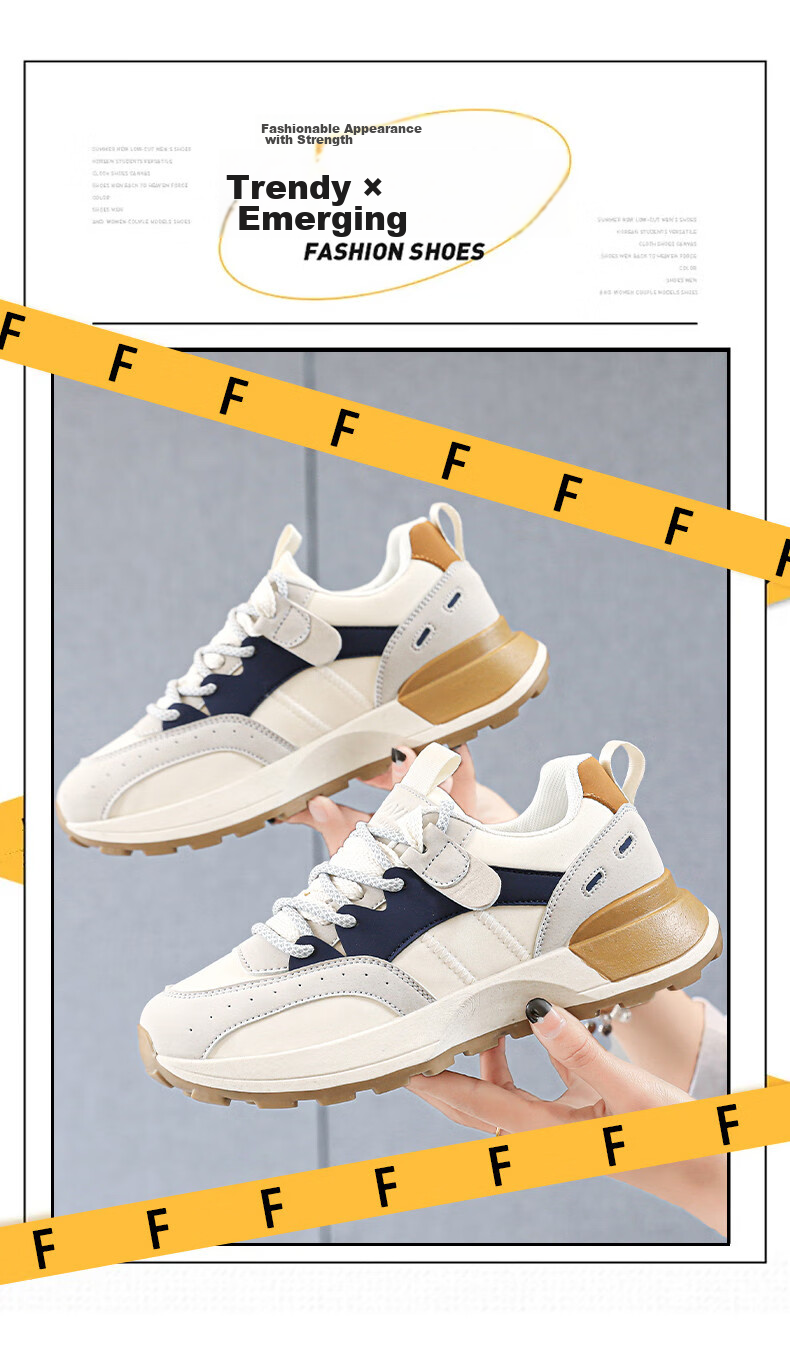 CARTELO Women's Casual Shoes, Spring Sports Casual Shoes, Fashionable Outdoor Running Shoes for Women, 1375 Beige, Size 40 3