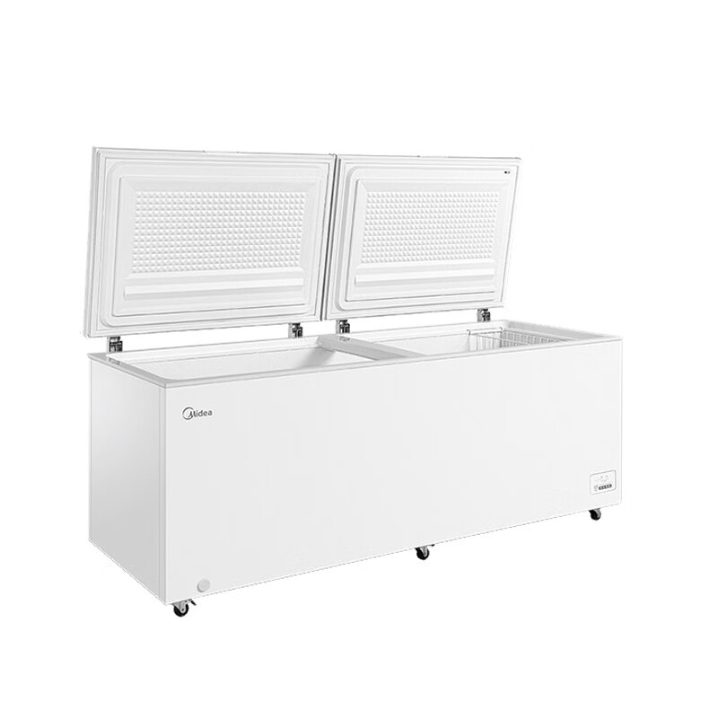美的（Midea）718升商用冰柜 卧式单温大型零下40度超低温双门冷柜 冷藏冷冻转换雪柜BD/BC-718DKEMB