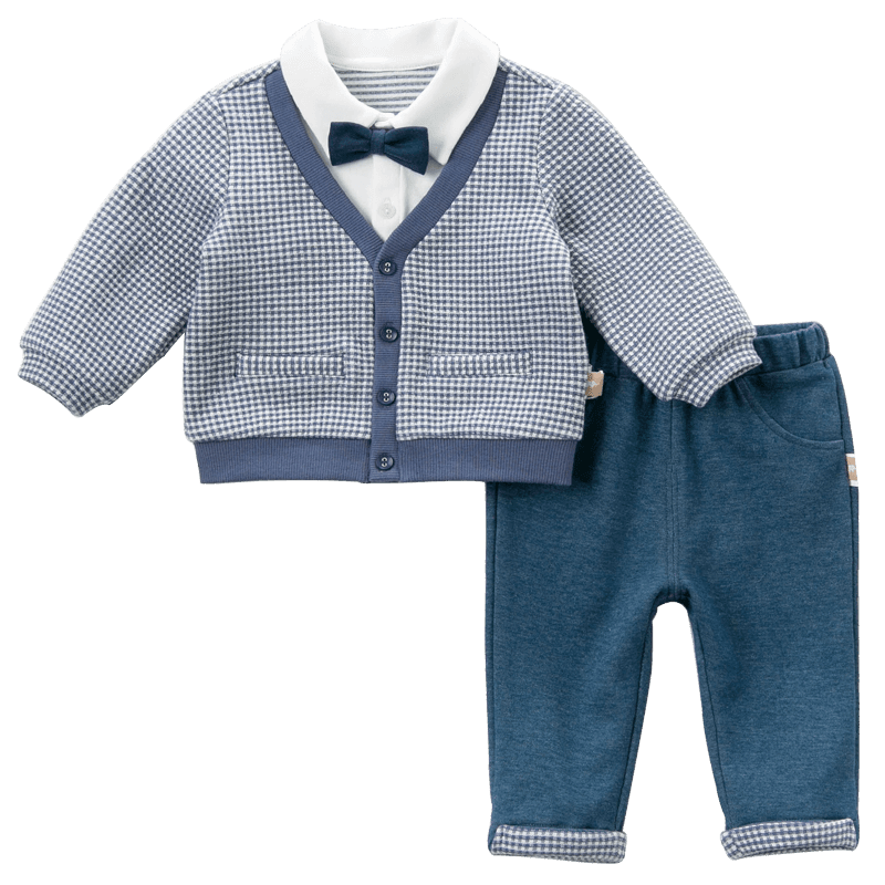 DAVE & BELLA Children's Outfit, Boys' Spring And Autumn Set, Baby And Toddler Stylish Clothing, Boys' Gentleman Casual Wear