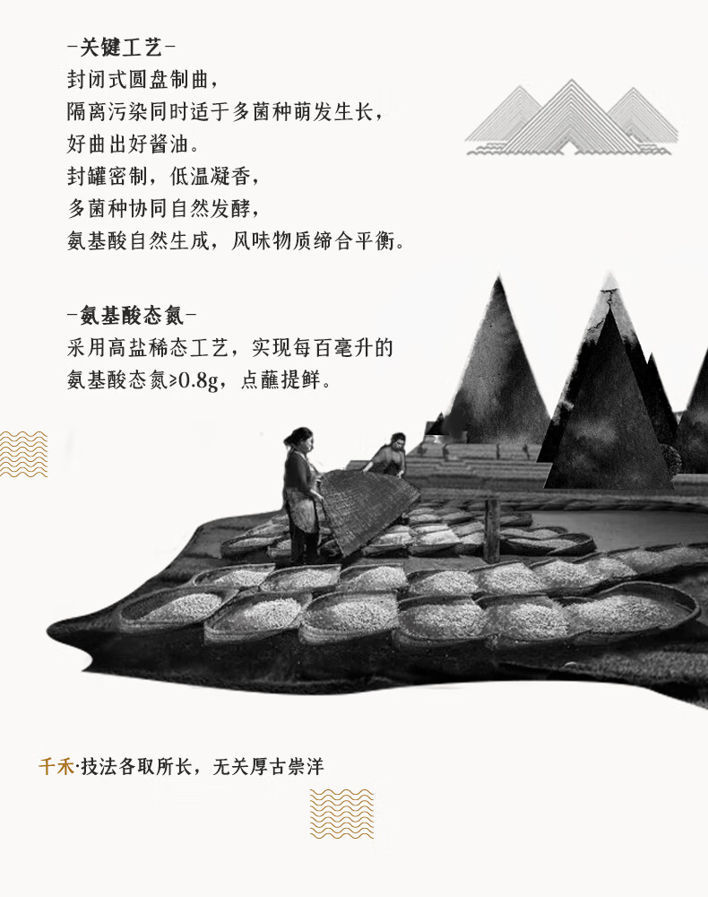 125750-【百亿补贴】千禾 酱油 春曲原酿1L-2瓶一级酱油 生抽酱油 炒菜凉拌-详情图