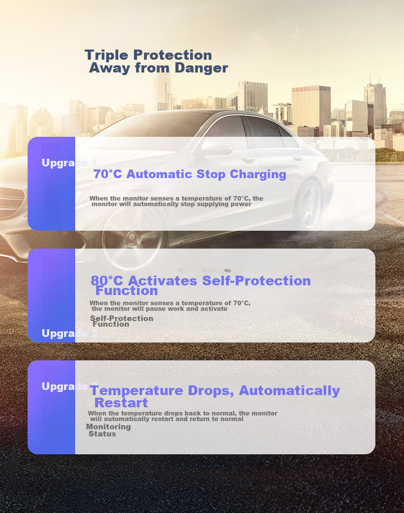 Victon Tire Pressure Monitoring System, Built-In Solar-Powered Wireless, Tire Pressure And Temperature Display, A1 Voice, Color Scree 7
