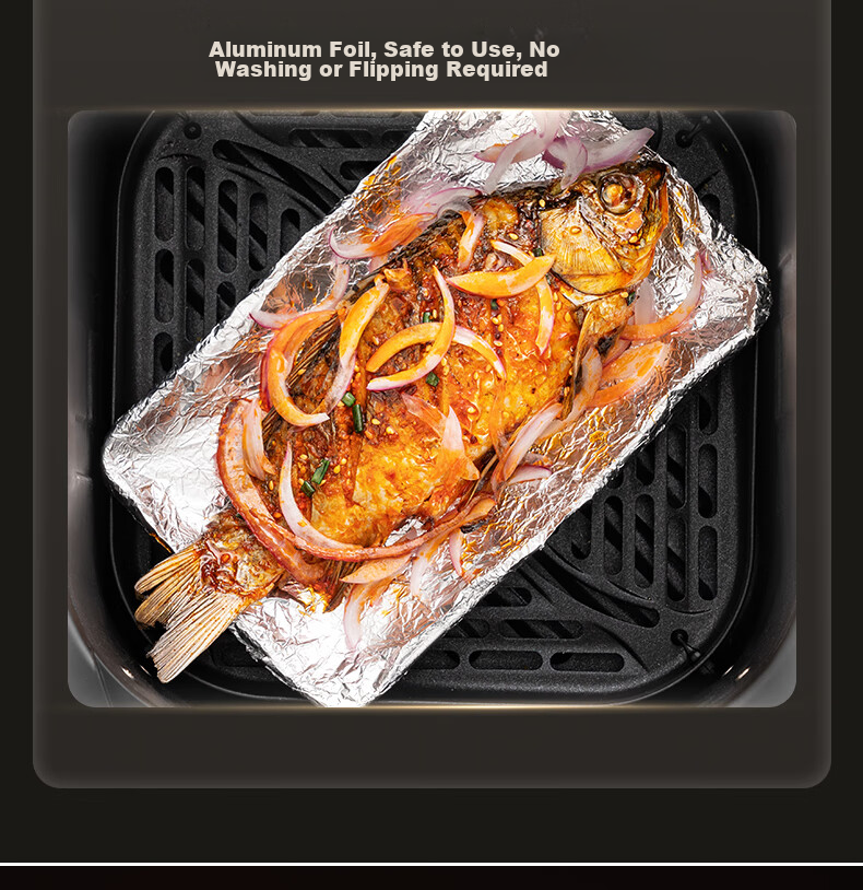 SUPOR Air Fryer, Steamer And Roaster All-In 6L Multi-Functional Automatic All-In Machine for Home Use with Visible Touch Control, Air Circulation, No-Flip Design, Large Capacity Steam Tender Frying KD60D830A 8